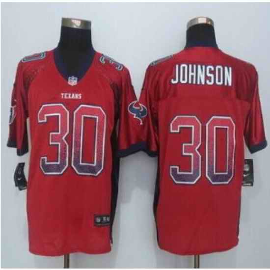 New Houston Texans #30 Kevin Johnson Red Alternate Men Stitched NFL Elite Drift Fashion Jersey